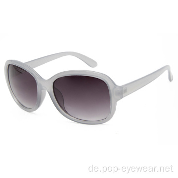 Damen Retro 90er Nude Rectangle Sonnenbrille